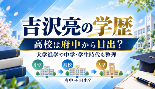 吉沢亮の学歴｜高校は府中から日出？大学進学や中学・学生時代も整理