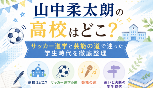 山中柔太朗の高校はどこ？サッカー進学と芸能の道で迷った学生時代を徹底整理