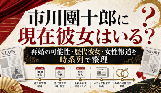 市川團十郎に現在彼女はいる？再婚の可能性・歴代彼女・女性報道を時系列で整理