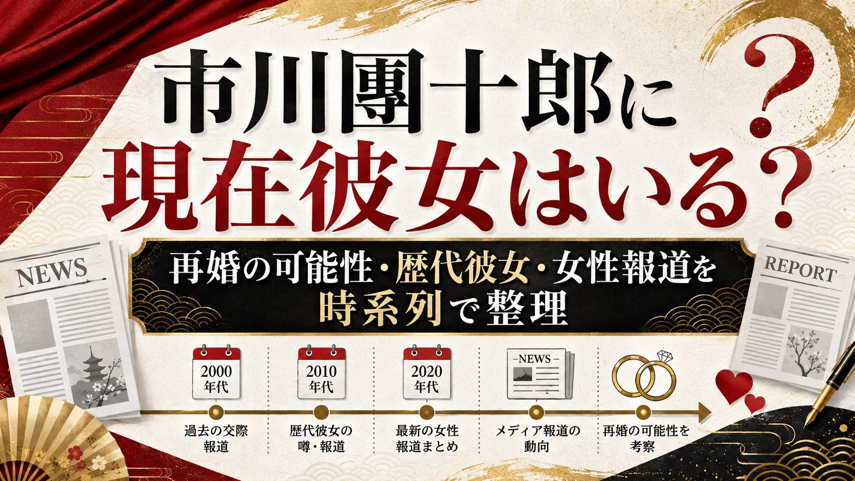 市川團十郎(海老蔵)の再婚相手と噂の女優は誰?歴代報道と成田屋の現在を徹底解説